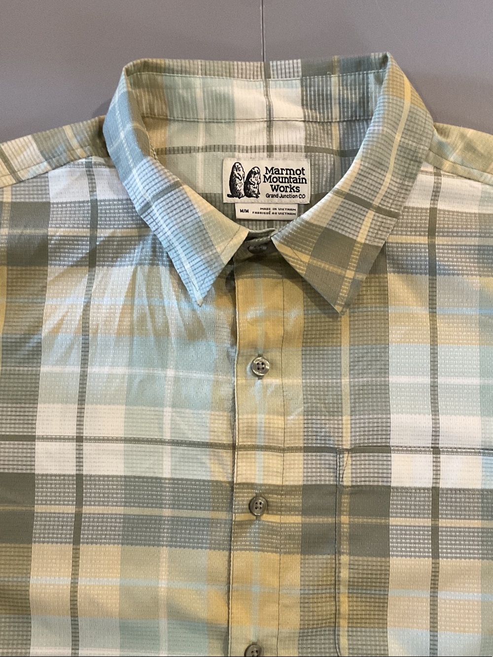 Marmot Men’s Plaid Button-Down Shirt